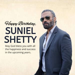 Suniel Shetty Birthday banner