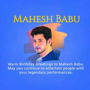 Mahesh Babu Birthday event poster