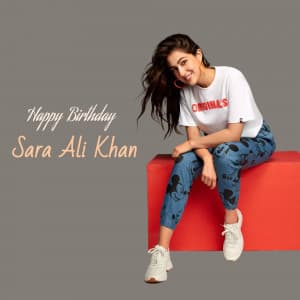 Sara Ali Khan Birthday poster