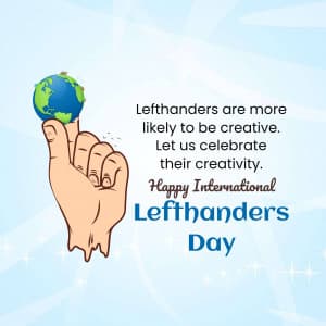 International Lefthanders Day graphic