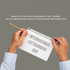 International Lefthanders Day creative image