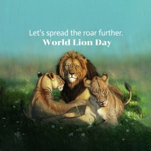 World Lion Day illustration
