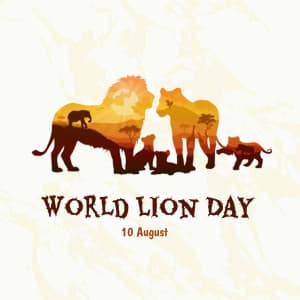 World Lion Day graphic