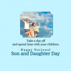 National Son and Daughter Day marketing flyer