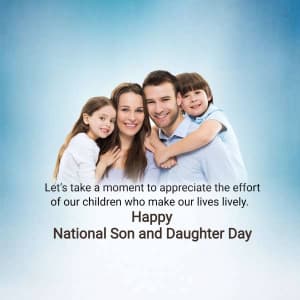 National Son and Daughter Day Instagram Post