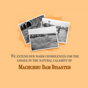 Machchhu Dam Disaster Remembrance Day event advertisement