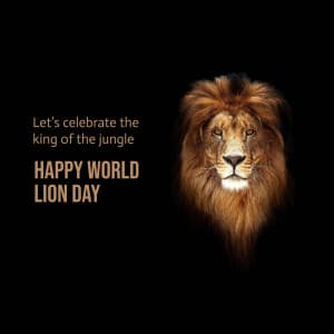 World Lion Day banner