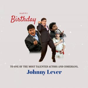 Johnny Lever Birthday graphic