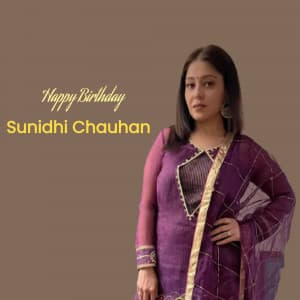 Sunidhi Chauhan Birthday video