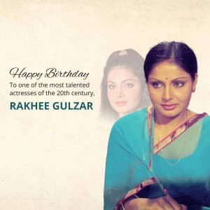 Rakhee Gulzar Birthday image