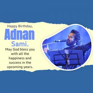 Adnan Sami Birthday image