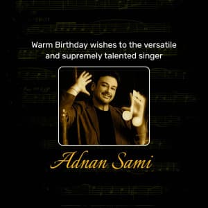 Adnan Sami Birthday banner