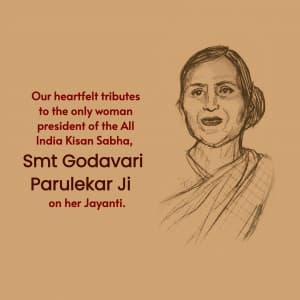 Godavari Parulekar Jayanti whatsapp status poster