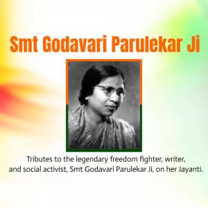 Godavari Parulekar Jayanti poster Maker