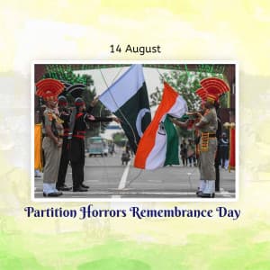 Partition Horrors Remembrance Day event advertisement