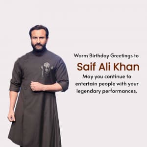 Saif Ali Khan Birthday video