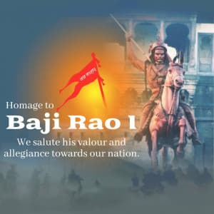 Baji Rao I Jayanti marketing poster