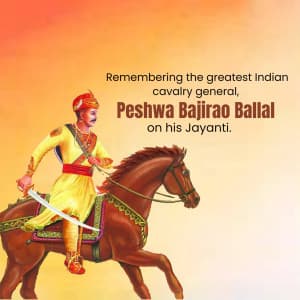 Baji Rao I Jayanti creative image