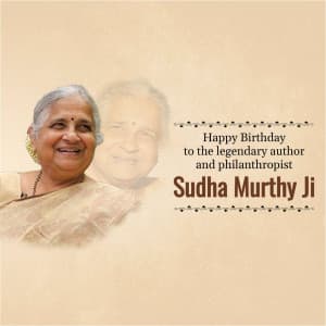 Sudha Murthy Birthday Instagram Post