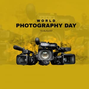 World Photography Day advertisement banner