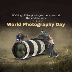 World Photography Day marketing poster