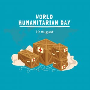 World Humanitarian Day Facebook Poster