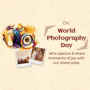 World Photography Day marketing flyer