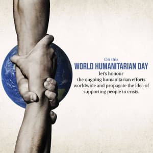 World Humanitarian Day poster Maker