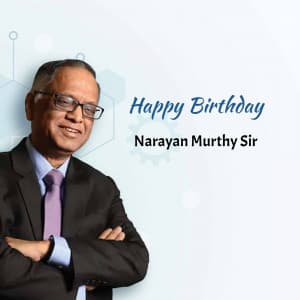 Narayana Murthy Birthday creative image