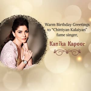 Kanika Kapoor Birthday flyer