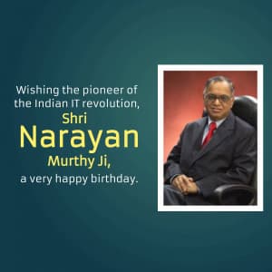 Narayana Murthy Birthday Facebook Poster