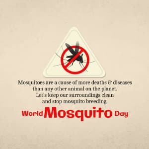 World Mosquito Day event poster