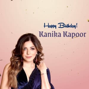 Kanika Kapoor Birthday event poster