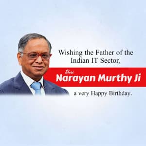 Narayana Murthy Birthday poster Maker