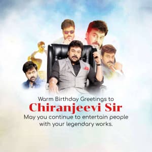 Chiranjeevi Birthday flyer