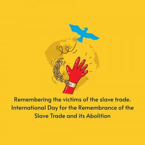 International Day for the Remembrance of the Slave Trade and its Abolition graphic