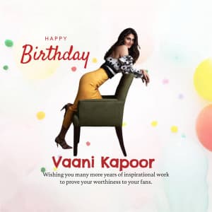 Vaani Kapoor Birthday image