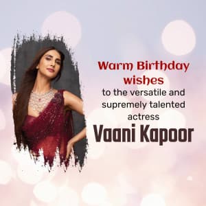 Vaani Kapoor Birthday banner