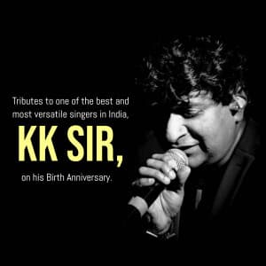 KK Birth Anniversary creative image