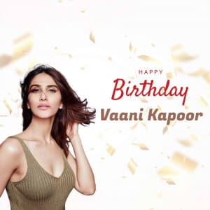 Vaani Kapoor Birthday event poster