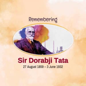 Dorabji Tata Jayanti event advertisement