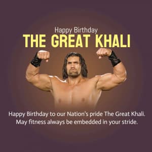 The Great Khali Birthday Instagram Post