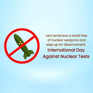 International Day Against Nuclear Tests event advertisement