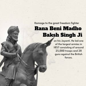 Rana beni madhav baksh singh jayanti image