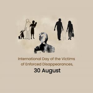 International Day of the Victims of Enforced Disappearances poster Maker
