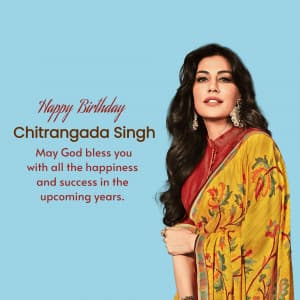 Chitrangada Singh Birthday event advertisement