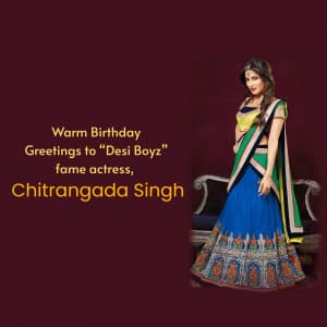 Chitrangada Singh Birthday illustration