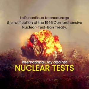 International Day Against Nuclear Tests poster