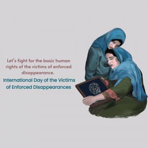 International Day of the Victims of Enforced Disappearances graphic