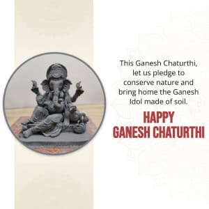 Eco-Friendly Ganesha Chaturthi poster